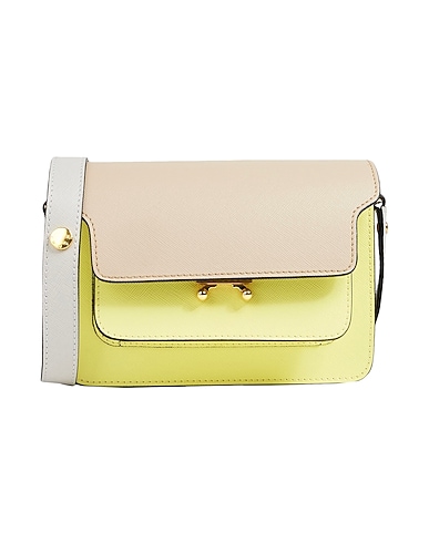 MARNI Shoulder bag Yellow 100% Calfskin