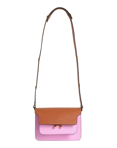 MARNI Shoulder bag Camel 100% Calfskin