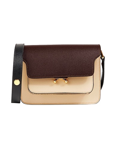 MARNI Borsa a spalla Nocciola 100% Pelle di vitello