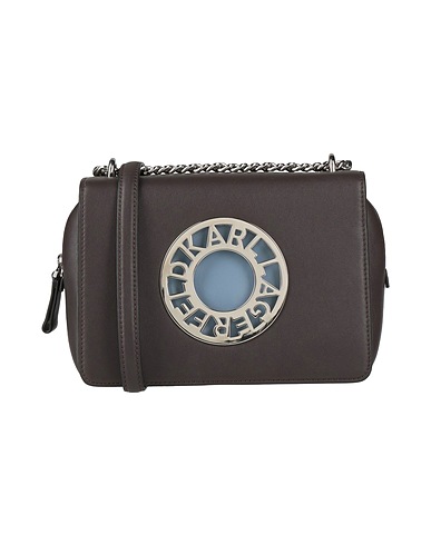 KARL LAGERFELD Across-body bag K/DISK SHOULDER BAG
 Dark brown 100% Cowhide