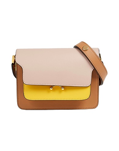 MARNI Across-body bag Light pink 95% Calfskin, 5% Brass