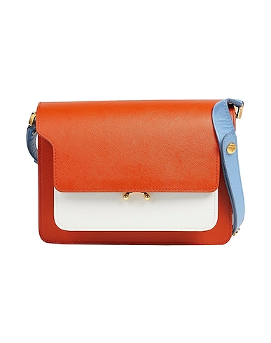 MARNI Shoulder bag Tan 95% Calfskin, 5% Brass
