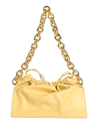 YUZEFI HANDBAGS Pastel yellow Soft Leather