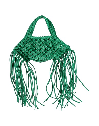 YUZEFI Handbag Green Soft Leather