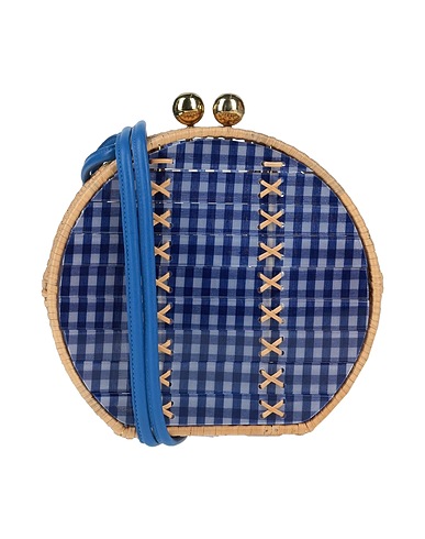 WAIWAI Rio Umhängetasche Blau Plastik, Holz