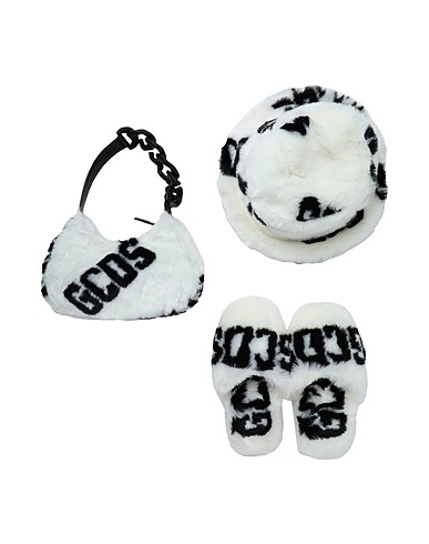 GCDS Slides and slippers White 80% Acrylic, 20% Polyester, Polyurethane, Viscose