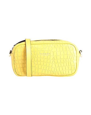 VISONE Cross-body bags Yellow Calfskin