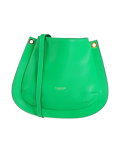 VISONE Cross-body bags Green Soft Leather