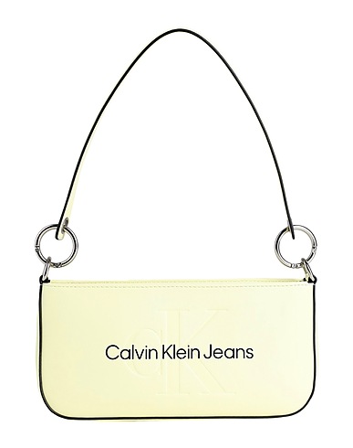 CALVIN KLEIN JEANS Borsa a mano Giallo pastello 100% Poliuretano