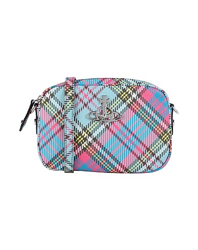 VIVIENNE WESTWOOD Across-body bag Sky blue 54% Polyurethane, 30% Recycled polycotton, 16% Polycotton