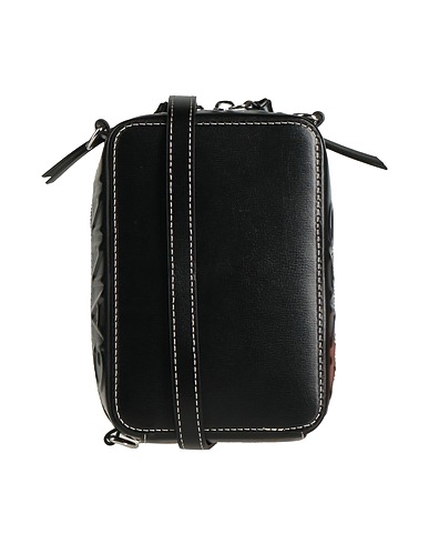 GANNI Across-body bag Black Recycled leather