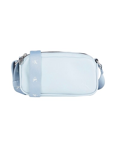 CALVIN KLEIN JEANS Across-body bag Sky blue 51% Polyester, 49% Polyurethane