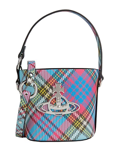 VIVIENNE WESTWOOD Handbag Sky blue 54% Polyurethane, 30% Recycled polycotton, 16% Polycotton