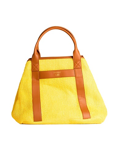 TWINSET Handbag Yellow 100% Polypropylene