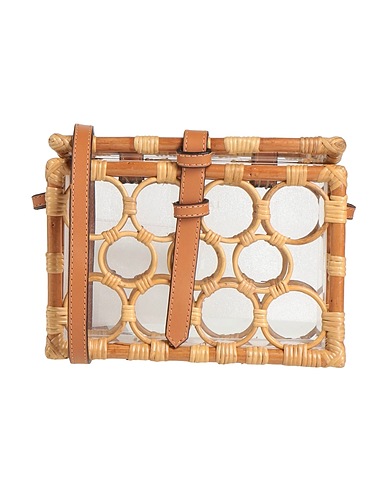 WAIWAI Rio Across-body bag Camel 50% Acrylic, 40% Rattan, 10% Bovine leather