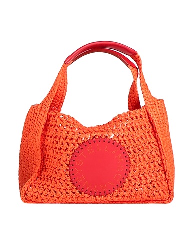 STELLA McCARTNEY Handbag Orange 100% Viscose, Polyurethane, Polyester