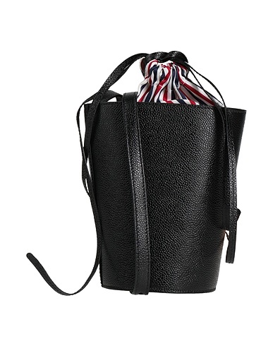 THOM BROWNE Across-body bag Leather, Textile fibres