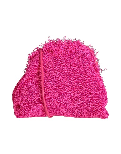 ANITA BILARDI Across-body bag Fuchsia 62% Polyamide, 31% Cotton, 7% Rubber, Lambskin