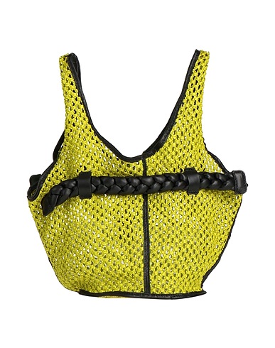 ANITA BILARDI Handbag Lime green 100% Polyamide, Lambskin