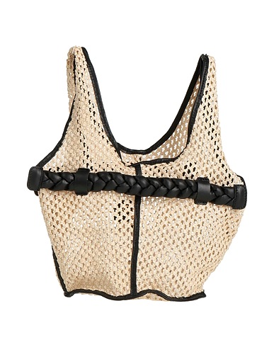 ANITA BILARDI Borsa a mano Beige 100% Poliammide, Pelle di agnello