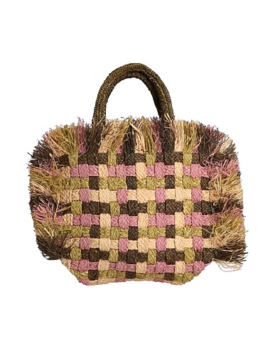 MADE FOR A WOMAN Handbag Light green Straw