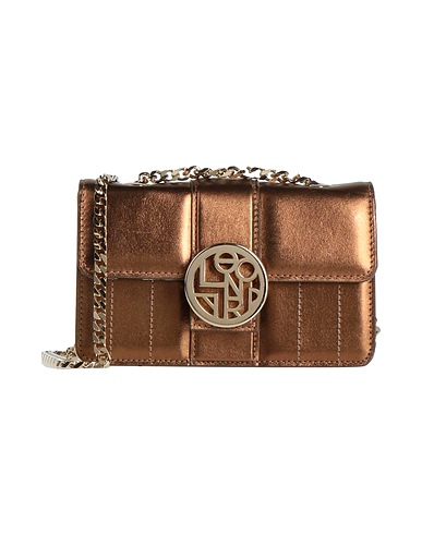 LEONARD Paris Schultertasche Bronze Gewebefasern