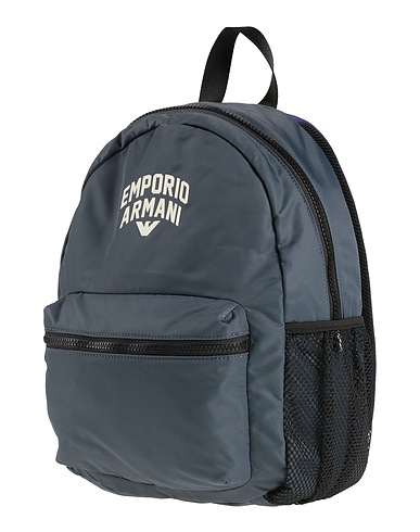 EMPORIO ARMANI Rucksack & bumbag Navy blue 100% Textile fibres
