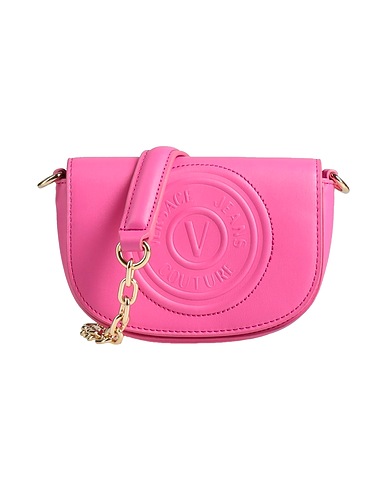 VERSACE JEANS COUTURE Borsa a tracolla Fucsia 100% Poliuretano, Resina poliuretanica