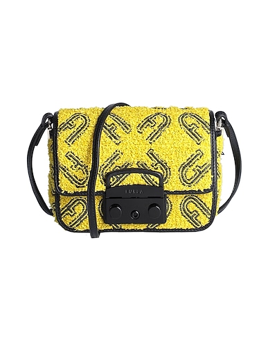 FURLA Bolso con bandolera Amarillo 100% Poliamida