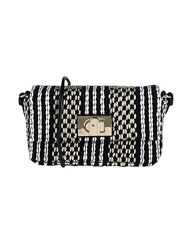 FURLA Borsa a tracolla Beige 41% Poliammide, 34% Cotone riciclato, 10% Poliestere, 10% Altre Fibre, 5% Pelle