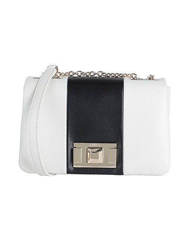 FURLA Across-body bag Light grey 100% Calfskin