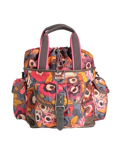 OILILY Handbag Grey 70% Polyester, 20% Cotton, 10% Polyurethane