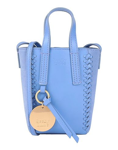 SEE BY CHLOÉ Τσάντα χειρός Ανοιχτό μπλε 100% Δέρμα βοοειδών