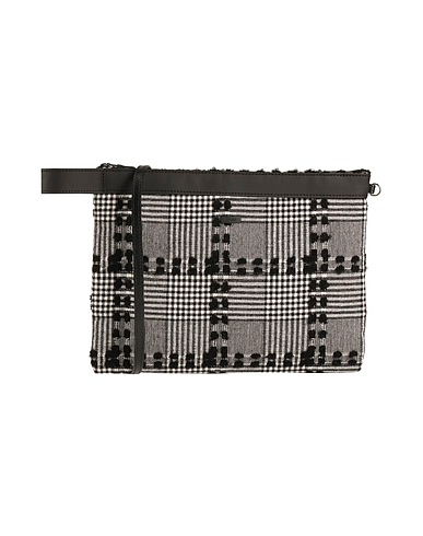 HERNO Across-body bag Black 35% Wool, 32% Cotton, 18% Acrylic, 12% Polyamide, 3% Polyester