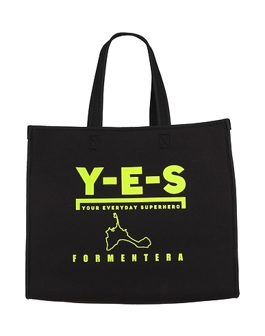 Y-E-S YOUR EVERYDAY SUPERHERO Handbag Black 100% Neoprene