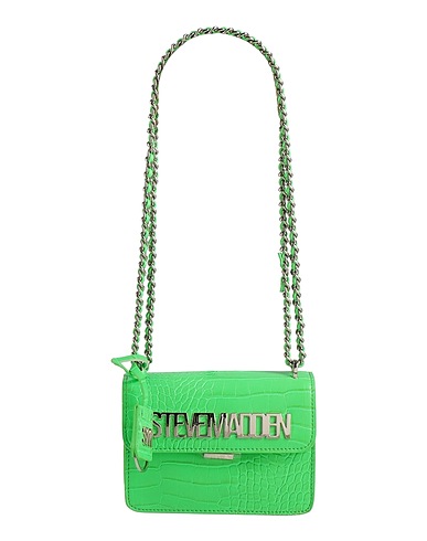 STEVE MADDEN Shoulder bag Lime green 100% Polyurethane