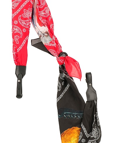 OFF-WHITE™ Bag accessories & charms Red Textile fibres, Soft Leather