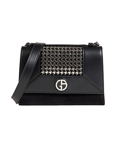 GIORGIO ARMANI Cross-body bags Black Goat skin, Calfskin