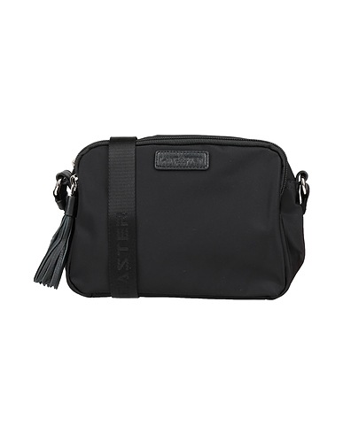 LANCASTER Sac bandoulière Noir Fibres textiles, Cuir