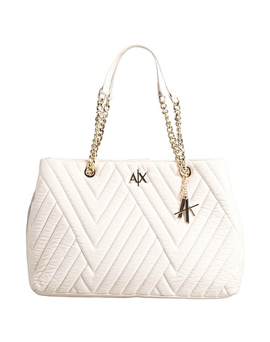 ARMANI EXCHANGE Handbag Cream 100% Polyester