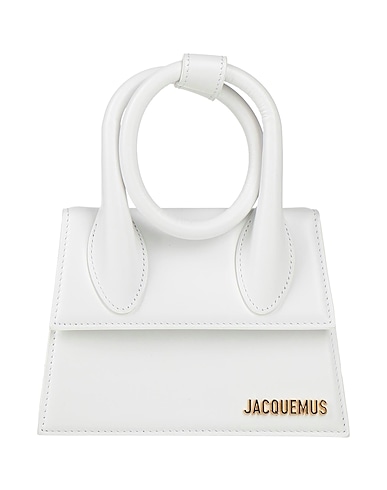 JACQUEMUS Bolso de mano Blanco Cuero