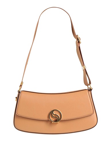STELLA McCARTNEY Shoulder bag Camel 100% Polyester, Polyurethane