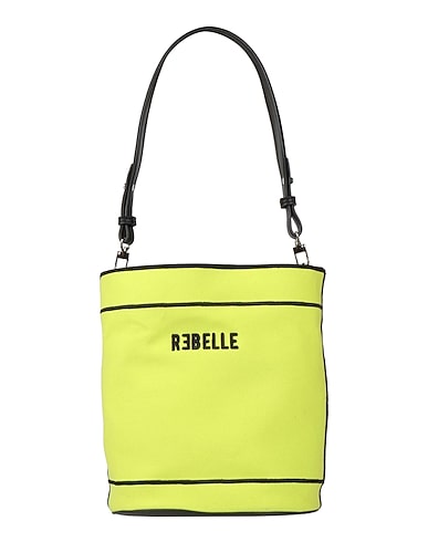 RƎBELLE Shoulder bag Yellow 100% Cotton, Polyurethane