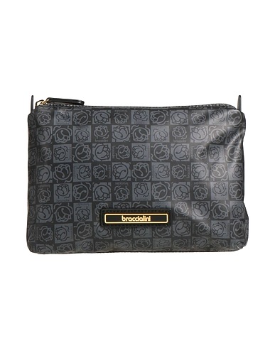 BRACCIALINI Handtasche Braungrau Gewebefasern