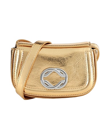 TOPSHOP Across-body bag Gold 100% Polyurethane