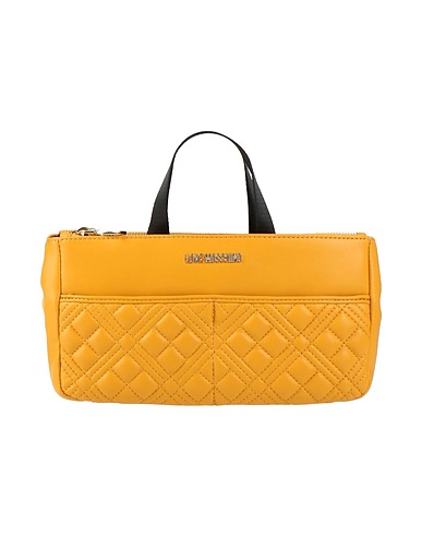 LOVE MOSCHINO ハンドバッグ マリーゴールド ポリウレタン