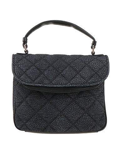 BORBONESE Handbag Black 100% Leather
