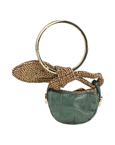 BORBONESE Handbag Dark green Leather