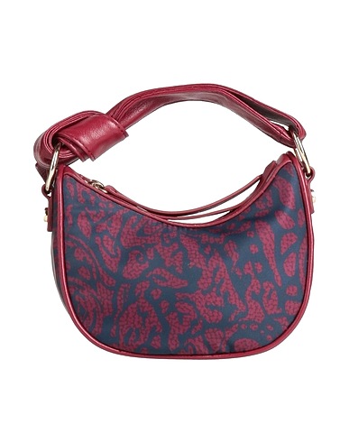 BORBONESE Handbag Burgundy 100% Polyester, Leather