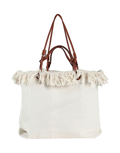 TOPSHOP Shoulder bag Ivory 100% Polyester, Polyurethane